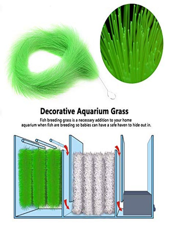 MUNEFE Decorative Fish Breeding Grass, Simulation Aquarium Grass, Fish Tank Decorations Fake Plants for Aquarium Fish Tank(100CM) - Image 5